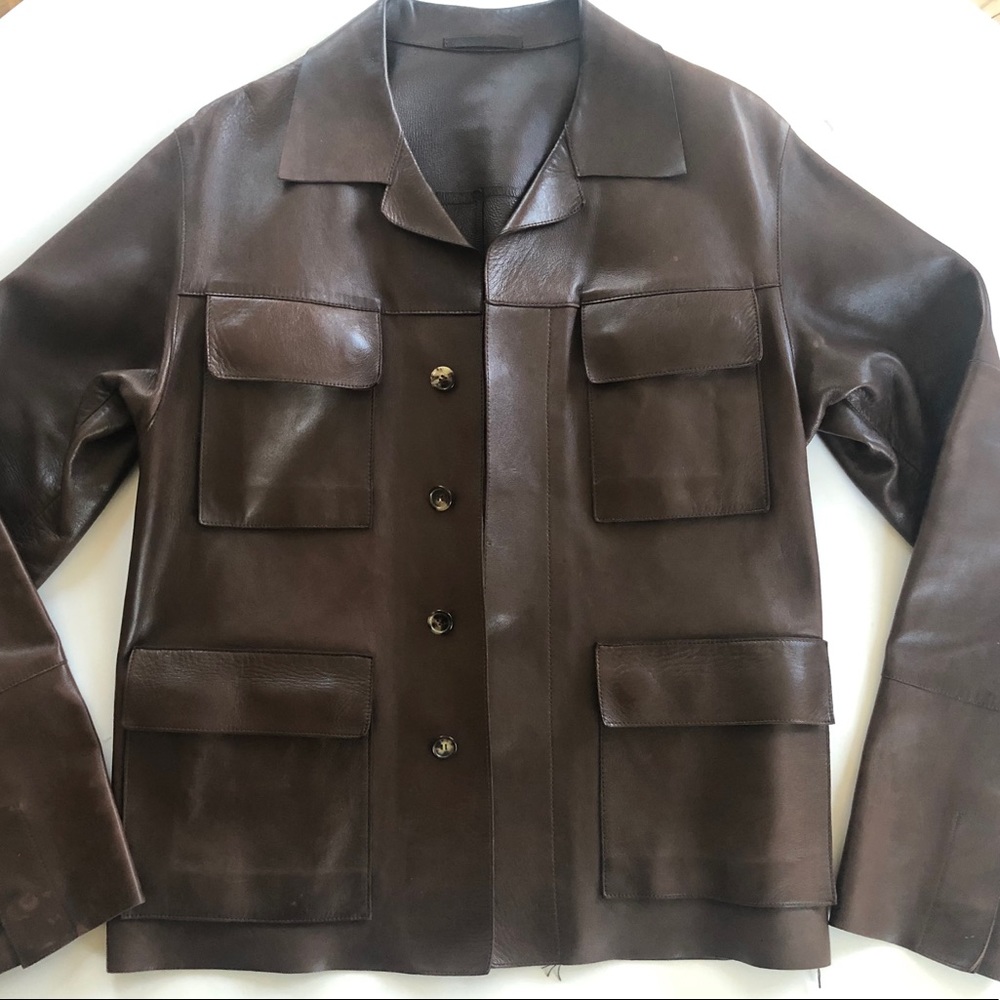 Gucci genuine leather jacket